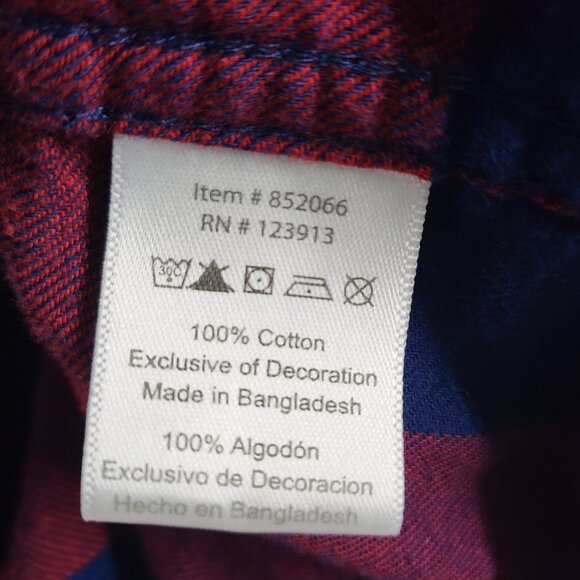 Jachs Girlfriend Flannel Shirt Bea Womens XXL Snap Button Roll Tab Sleeve Plaid - Picture 6 of 15